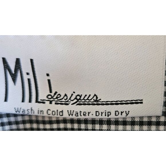 MILI Designs Woman SZ XL Gingham Western Shirt With Embroidered Animals Novelty - Picture 7 of 9